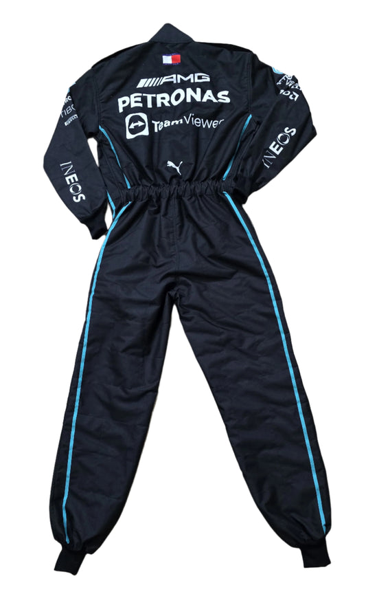 2022 Lewis Hamilton Mercedes F1 Kids Race Suit-DemaskoSports