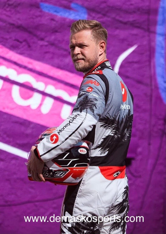 2023 Kevin Magnussen Haas F1 Racing Suit demaskosports