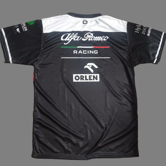 ALFA ROMEO RACING F1 2022 MEN'S TEAM T-SHIRT BLACK demaskosports