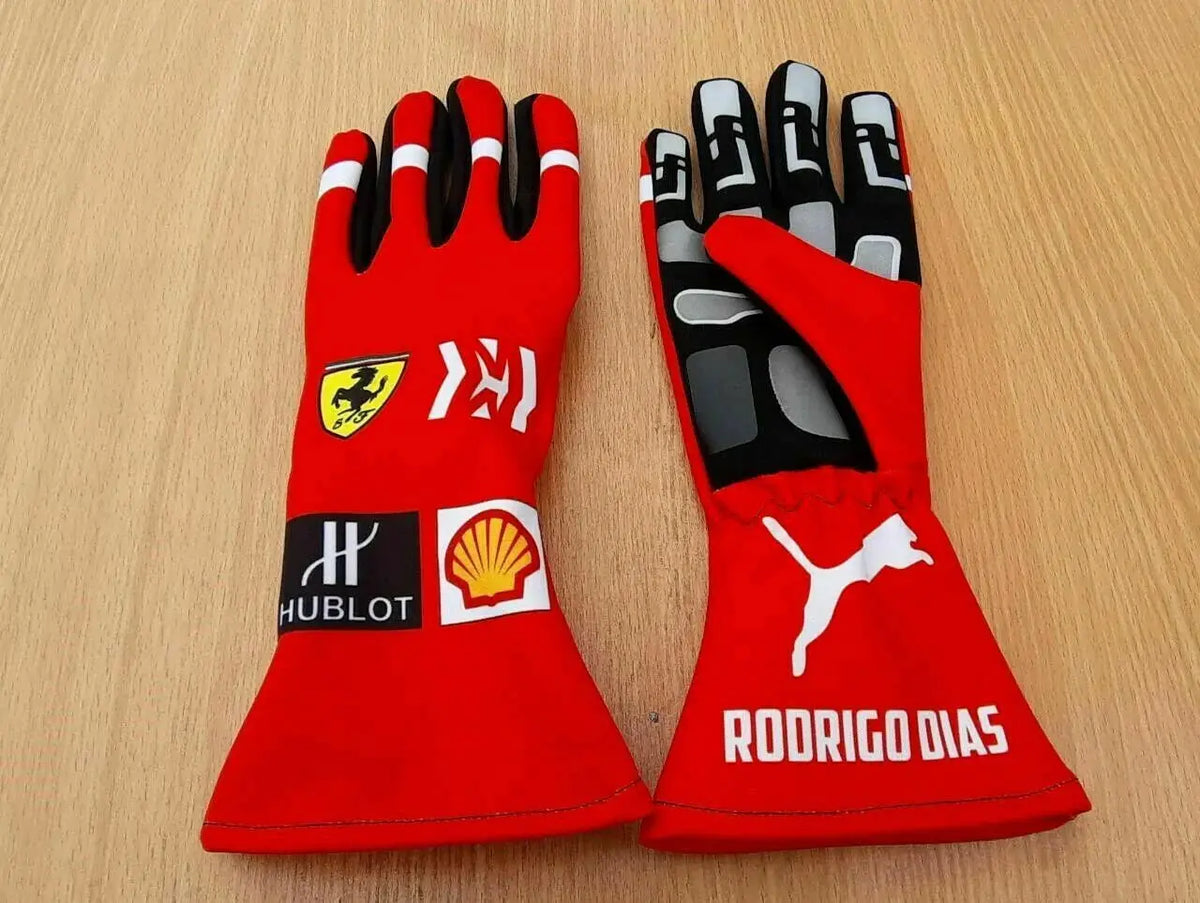 F1 Ferrari Mission Karting Gloves demaskosports