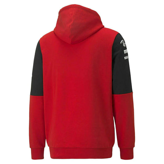 SCUDERIA FERRARI F1 MEN'S 2022 TEAM HOODED SWEATSHIRT RED-DEMASKO SPORTS
