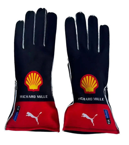 2023 Carlos Sainz Scuderia Ferrari F1 Gloves - Demasko Sports