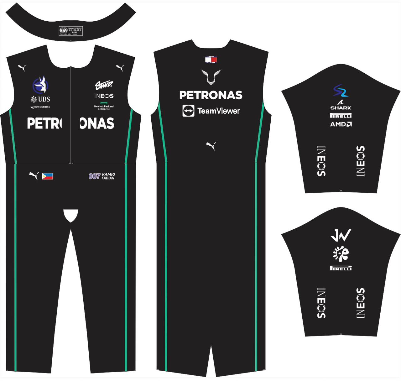2022 CUSTOM HAMILTON RACE SUIT-DEMASKOSPORTS