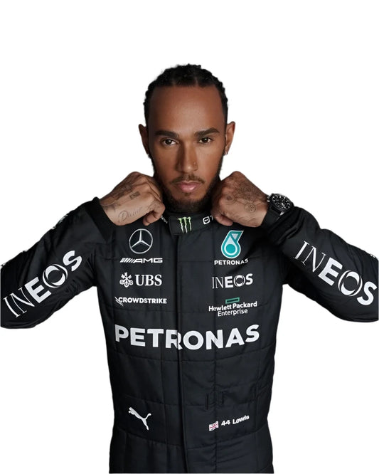 2023 Lewis Hamilton Mercedes F1 Race Suit - demaskosports