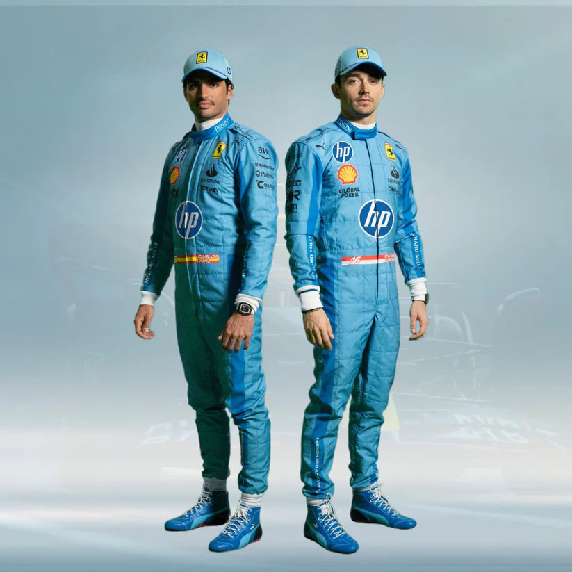 Carlos Sainz Miami GP HP 2024 F1 Scuderia Ferrari Race suit demaskosports