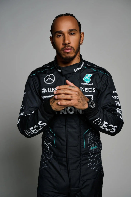 2024 Lewis Hamilton Mercedes AMG Petronas F1 Team Replica Race Suit-DemaskoSports - Demasko Sports