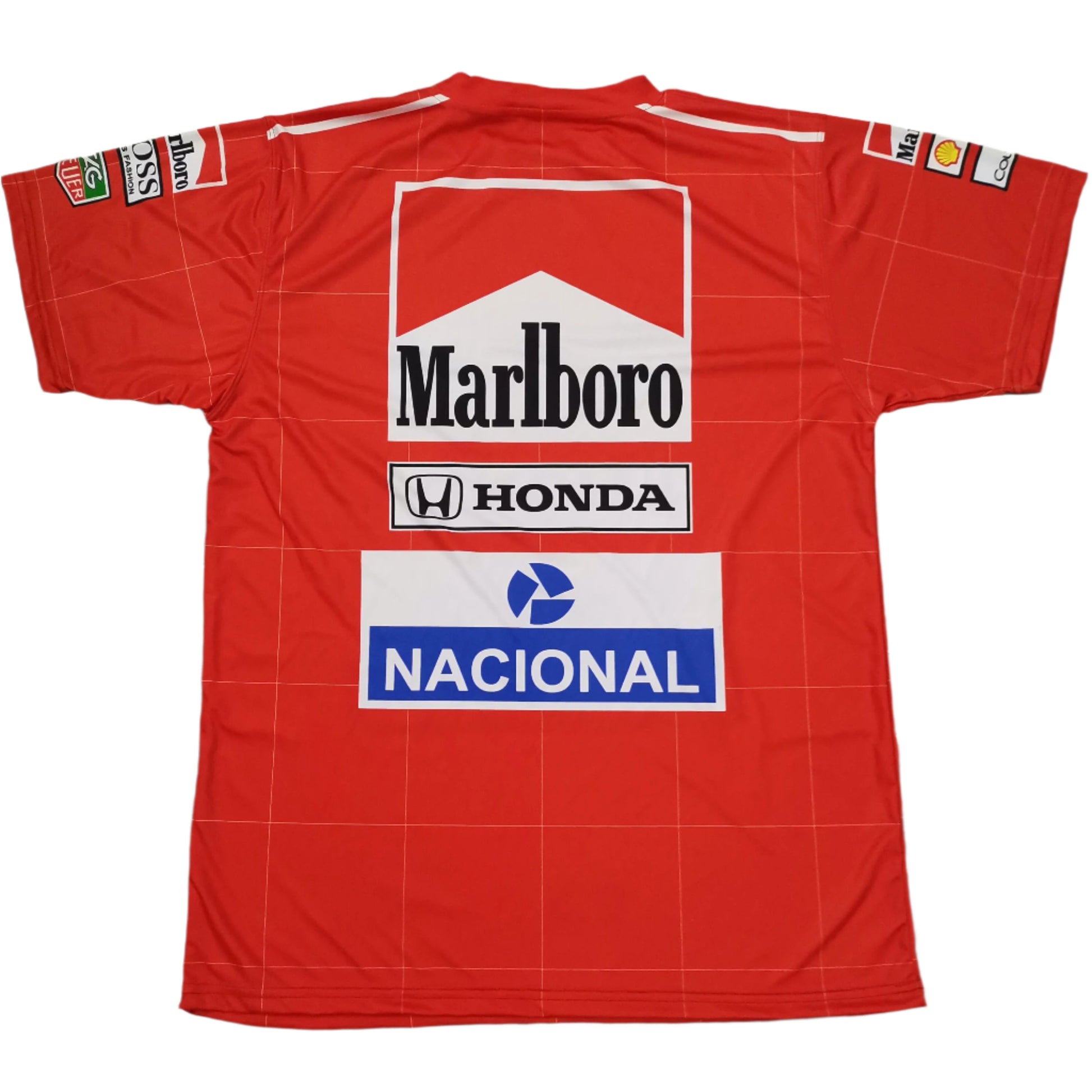 Ayrton Senna Marlboro McLaren Honda F1 T- Shirt demaskosports