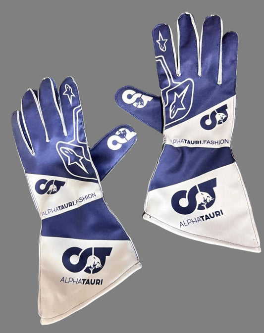 Alphatauri F1 Racing Gloves 2024-DemaskoSports