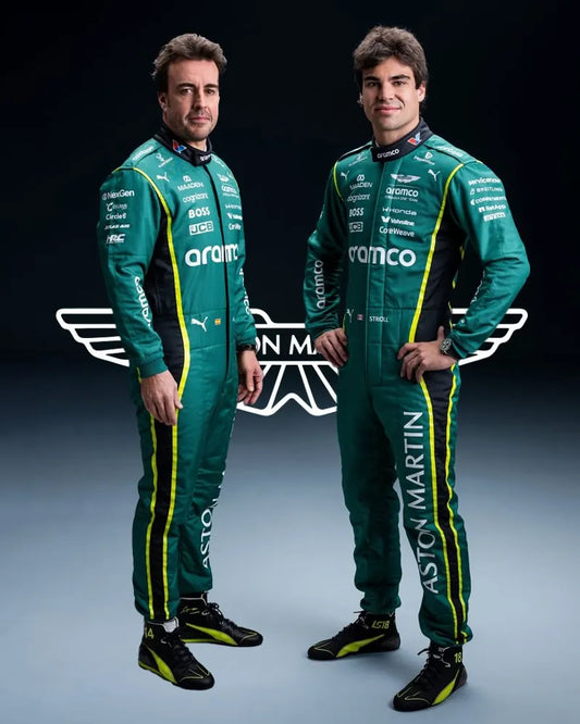 2026 Fernando Alonso & Lance Stroll F1 Replica Race Suit-Demasko Sports