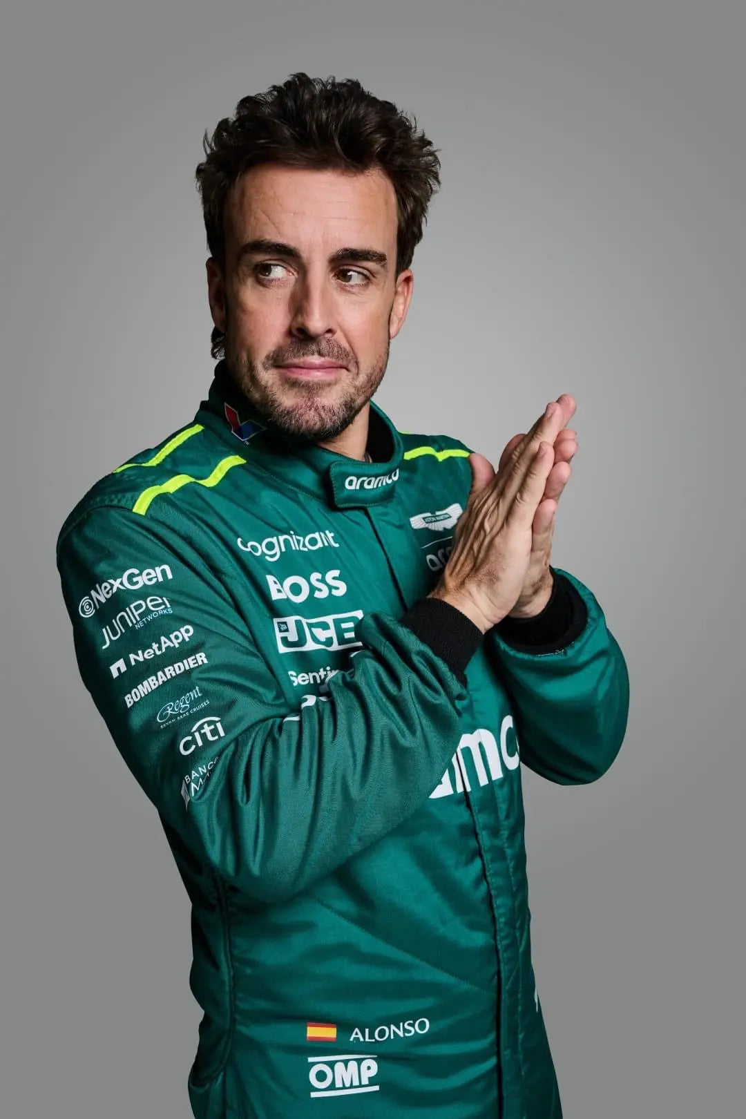 Aston Martin 2024 Alonso F1 Team Replica Race suit-DemaskoSports - Demasko Sports