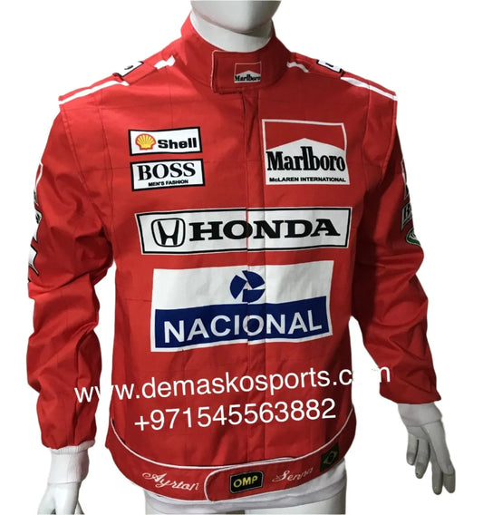 Ayrton Senna Printed F1 Jacket-DemaskoSports - Demasko Sports