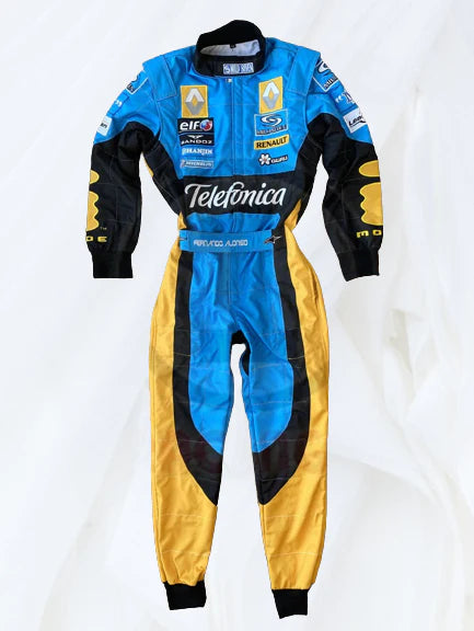 Fernando Alonso 2006 Replica racing suit / Renault F1 | F1 Replica Embroidery Race Suit Demasko Sports