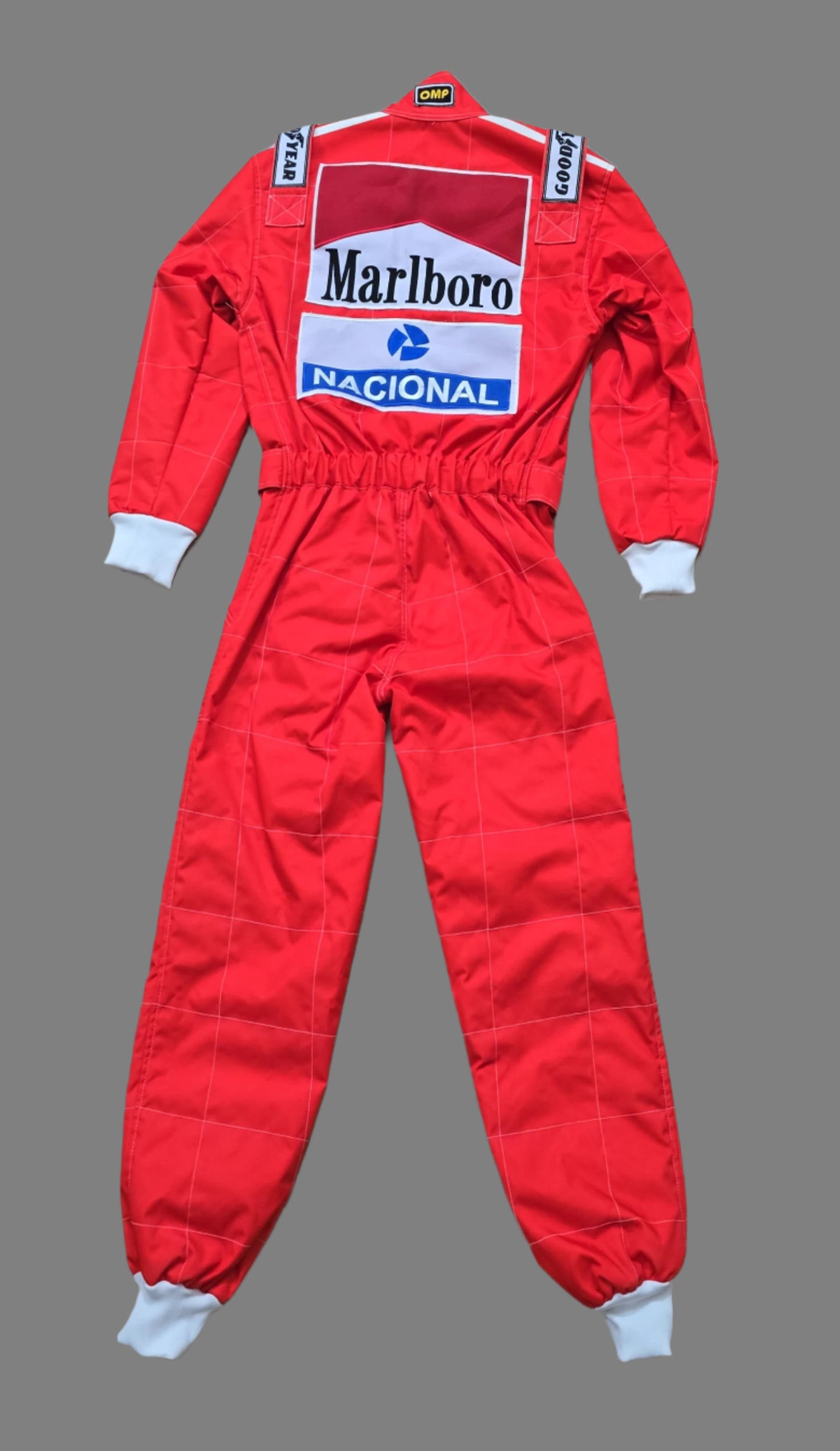 F1 Ayrton Senna 1991 Embroidered Patches Go Kart Race Suit-Demasko Sports