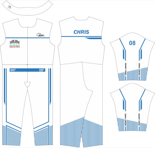 Custom-Suit-White & Blue-2025-demaskosports