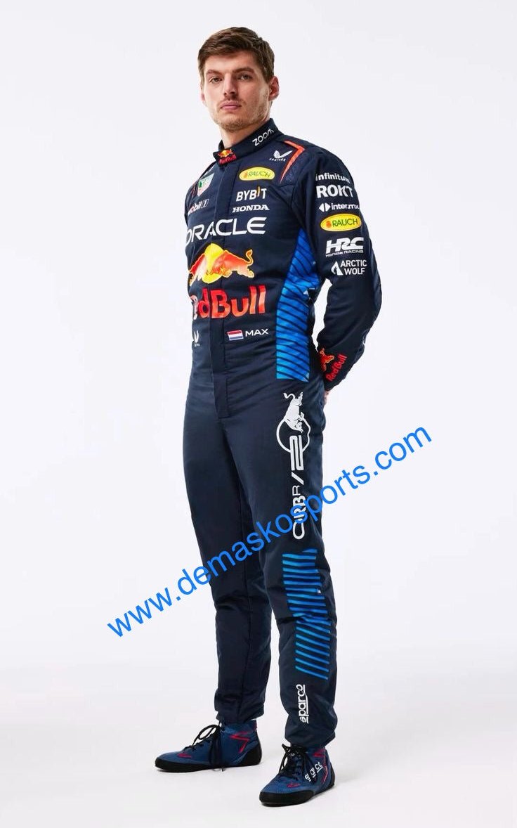 Max Verstappen 2024 New Red Bull F1 Race Suit demaskosports