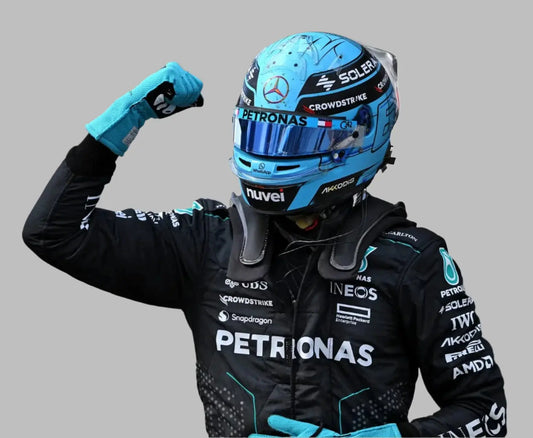 2024 George Russell Mercedes AMG Petronas F1 Team Replica Race Suit-DemaskoSports - Demasko Sports