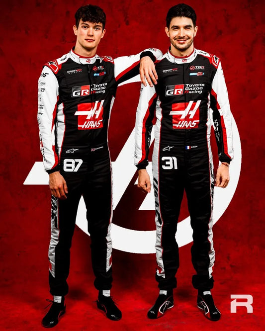 2026 Haas F1 Team Replica Race Suit-Demasko Sports