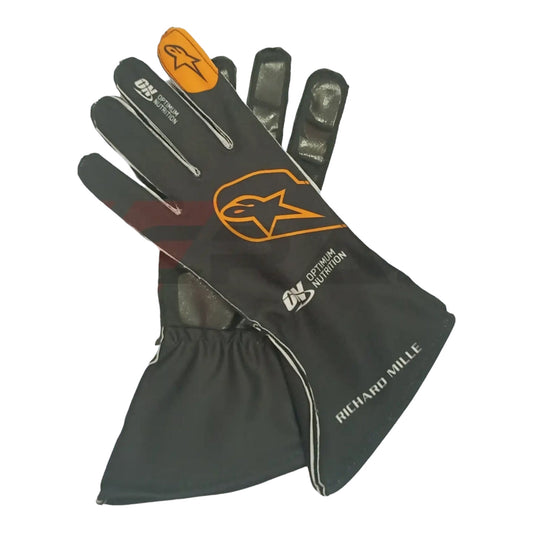 Oscar Piastri 2024 F1 McLaren Race Gloves - Demasko Sports demaskosports