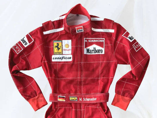 Michael Schumacher 1996 F1 Embroidery Replica racing suit Demasko Sports