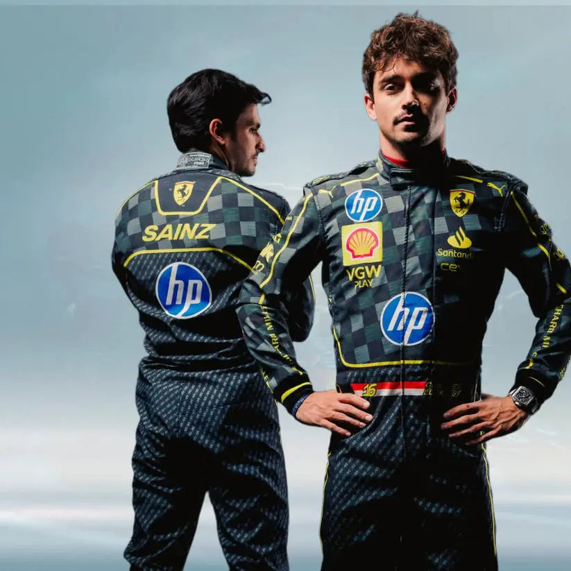 Scuderia Ferrari HP's Carlos Sainz carbon-fibre race suits Italian Grand Prix demaskosports