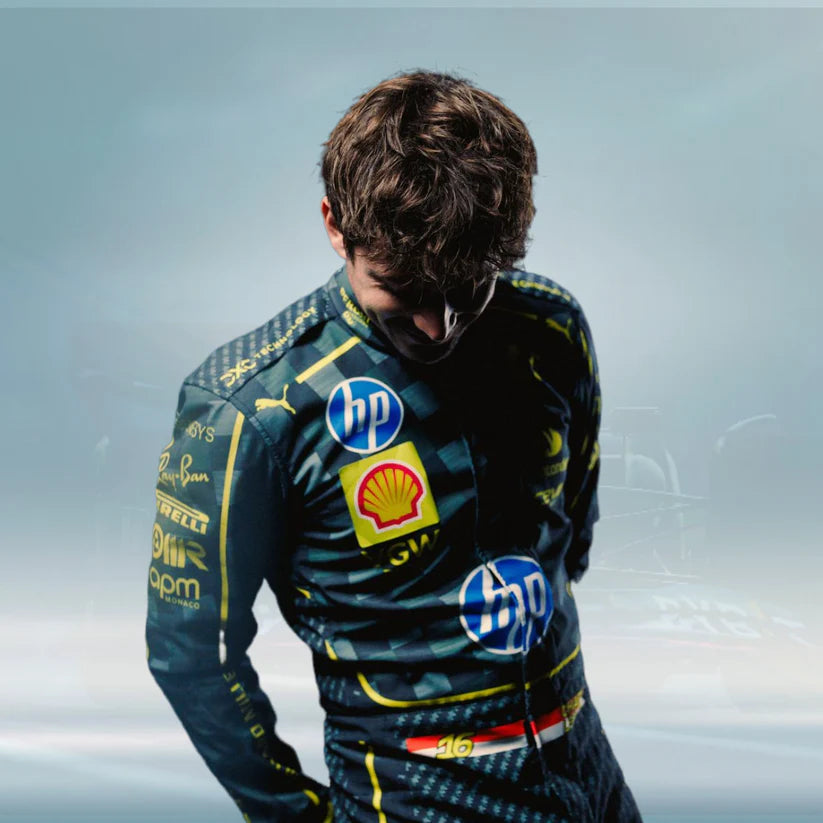 charles leclerc Scuderia Ferrari HP's carbon-fibre race suits Italian Grand Prix demaskosports