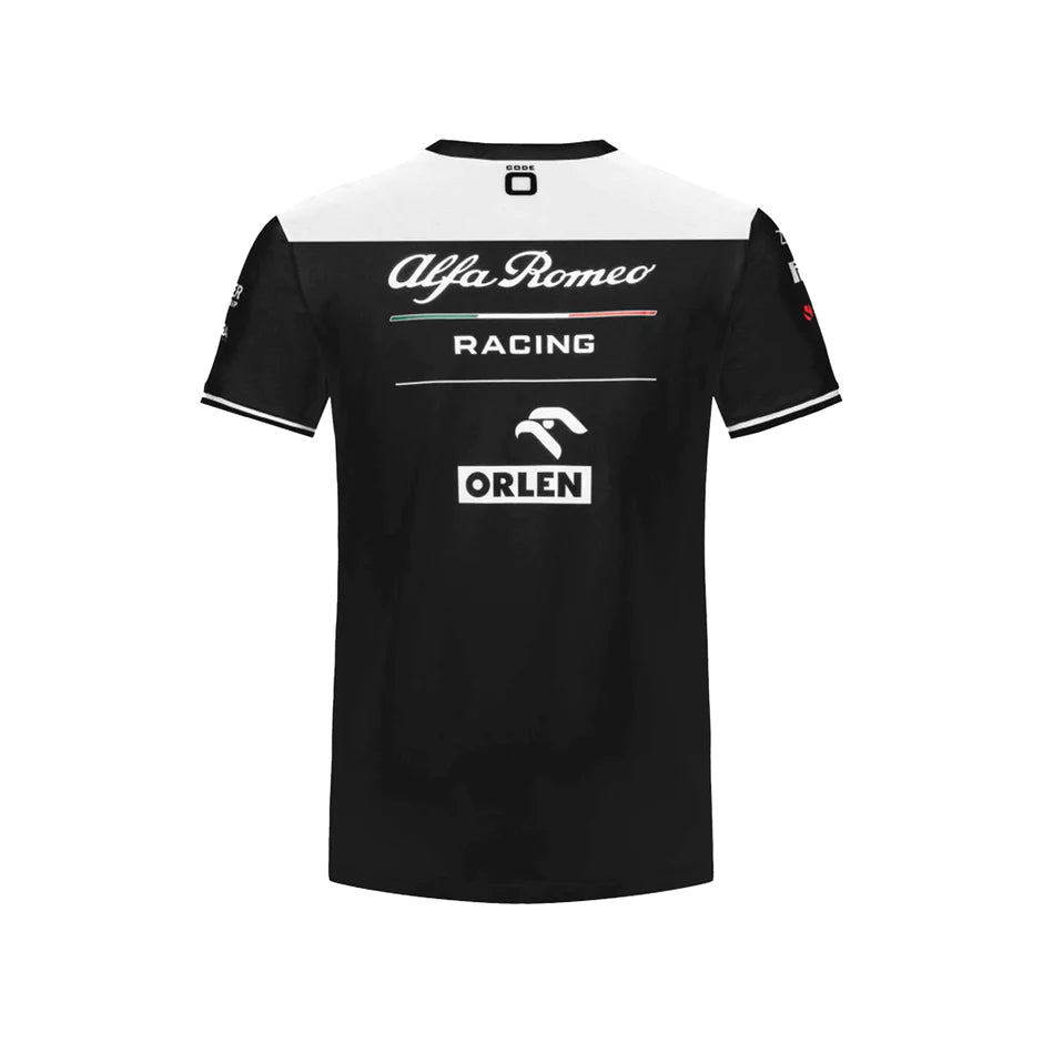 ALFA ROMEO RACING F1 2022 MEN'S TEAM T-SHIRT BLACK