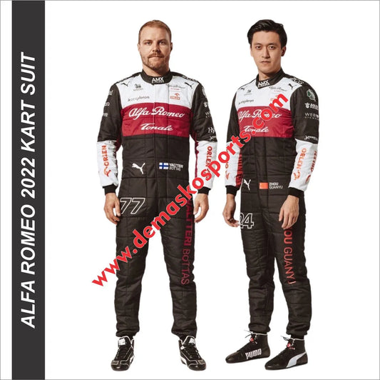 Alfa Romeo 2022 New Model Printed Go Kart Racing Suits in All Sizes