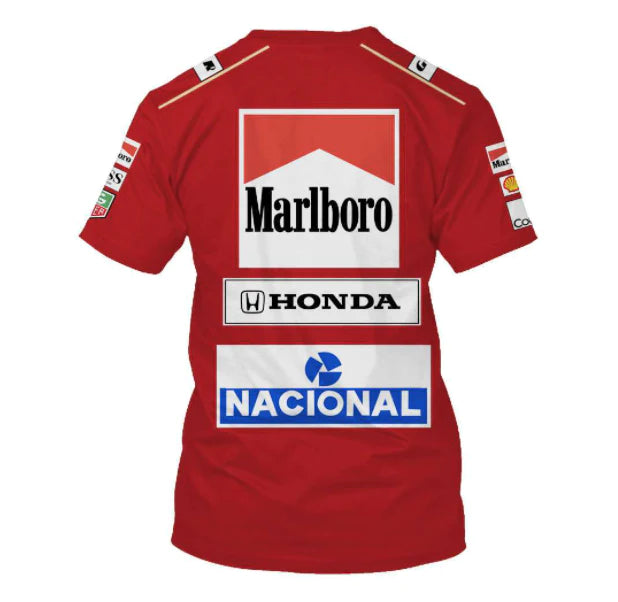 Ayrton Senna Marlboro McLaren Honda F1 T- Shirt