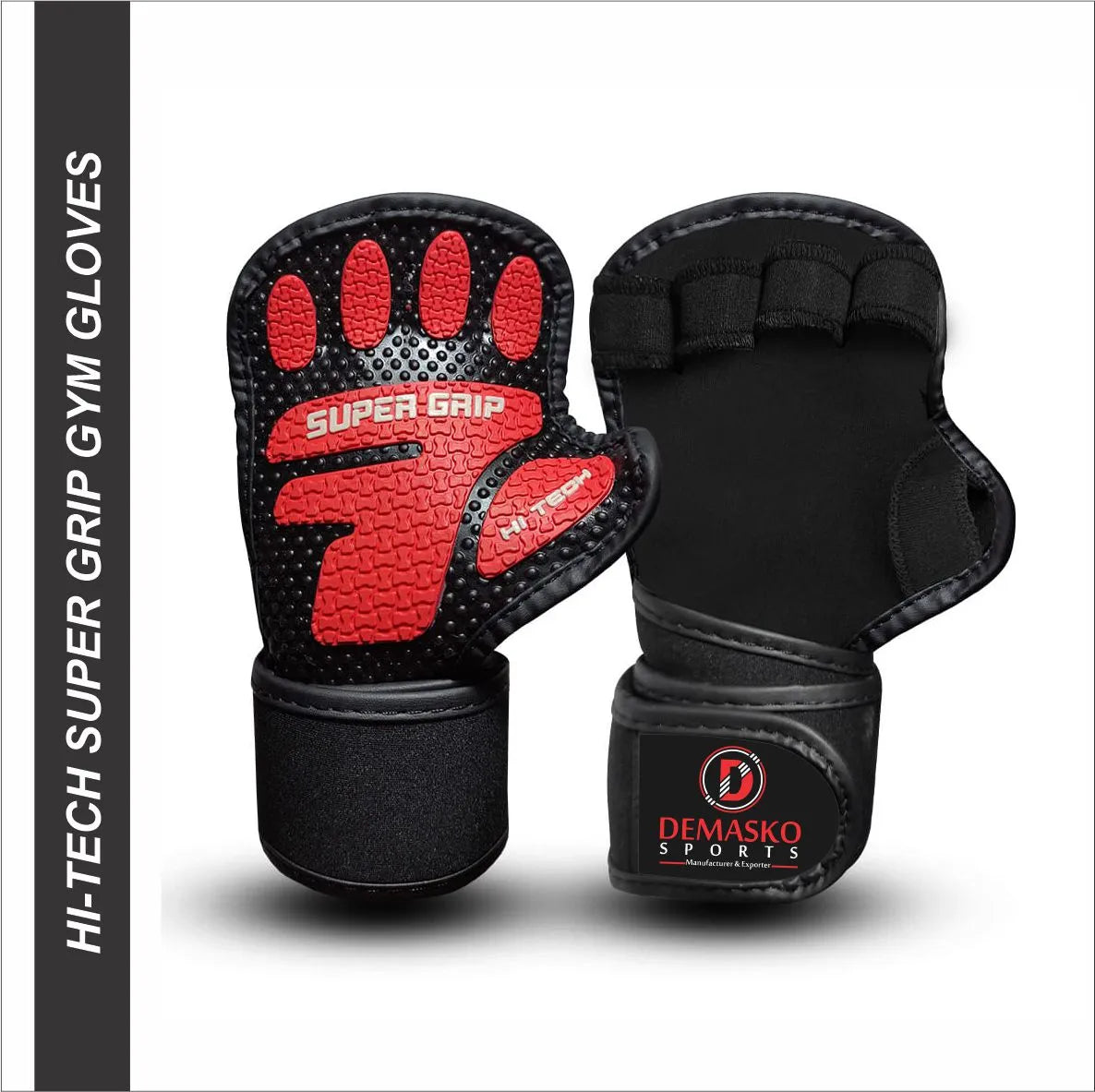 Hi-Tech Super Grip Gym Gloves for Peak Performance | Demasko Sports Demasko Sports